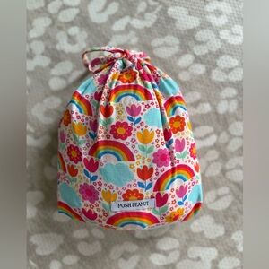 Posh peanut rainbow melody crib sheet